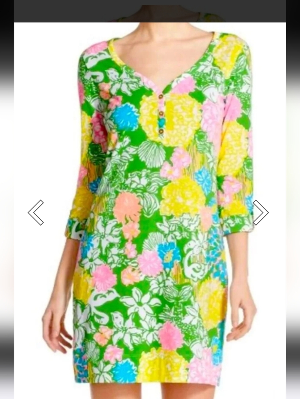 Lilly Pulitzer Hibiscus Stroll Floral Palmetto Dress-XXS